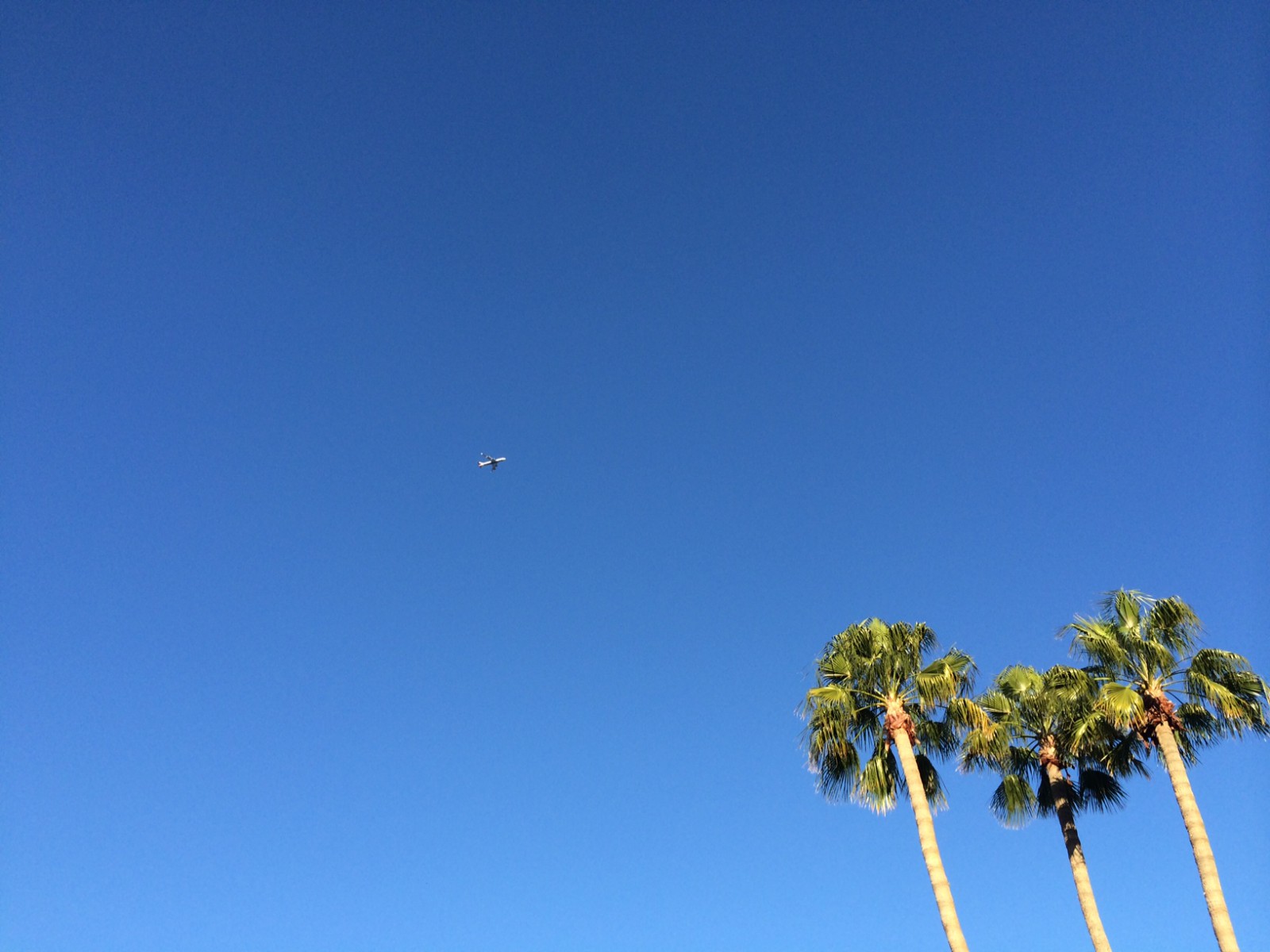 BA289 arrives in Phoenix through an incredibly clear February sky.